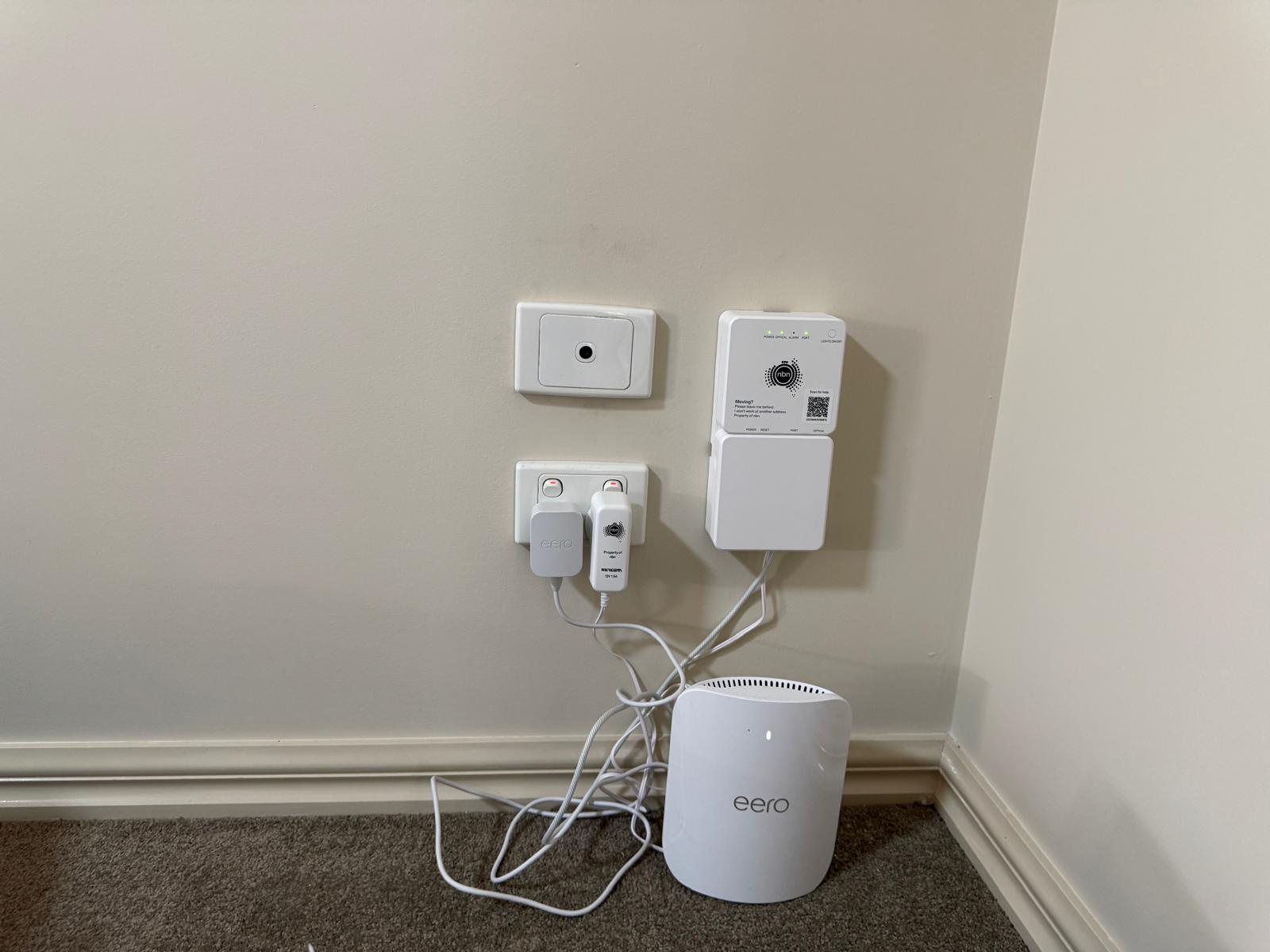 NBN NTD relocation installation in Melbourne home