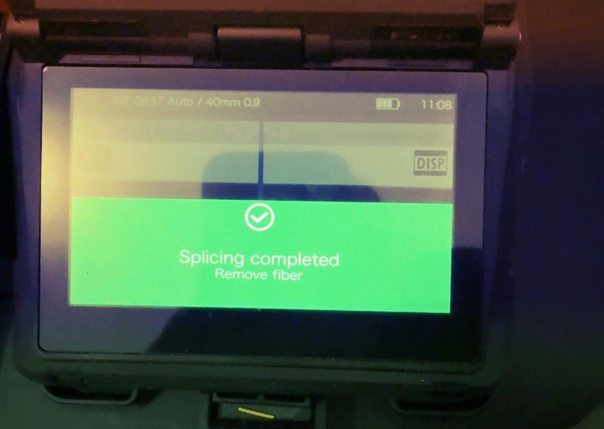 Fibre optic fusion splicing and loss testing Melbourne